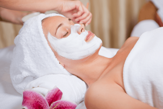 Circadia chronobiology facial in progress in our Fremont, CA studio